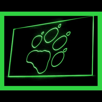 210152 Beware Bear Home Decor Hunting Shop Home Decor Open Display illuminated Night Light Neon Sign 16 Color By Remote