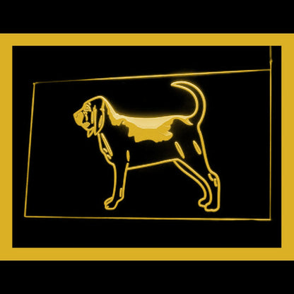 210154 Bloodhound Pets Shop Home Decor Open Display illuminated Night Light Neon Sign 16 Color By Remote