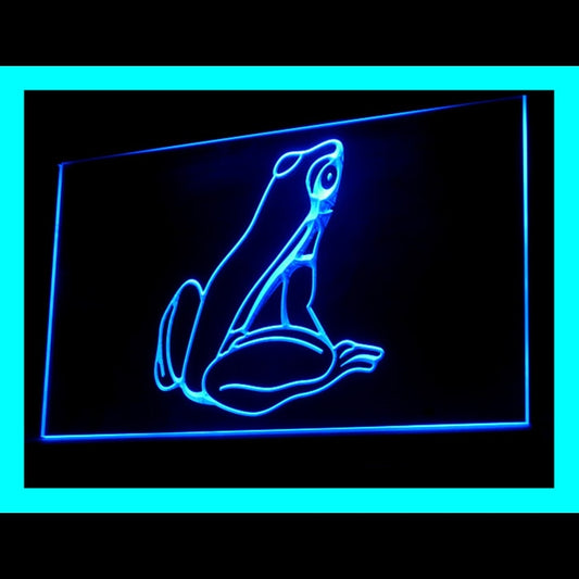 210185 Frog Pets Shop Store Home Decor Open Display illuminated Night Light Neon Sign 16 Color By Remote