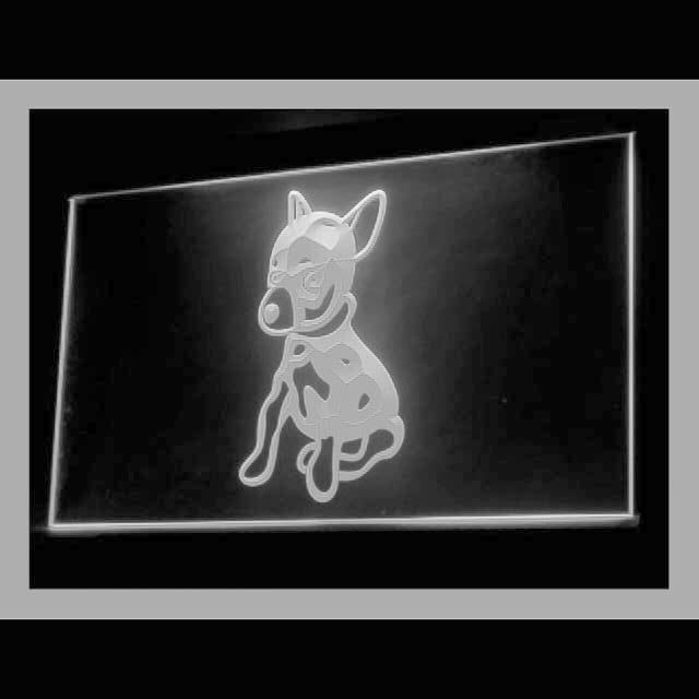 210186 Chihuahua Pets Shop Store Home Decor Open Display illuminated Night Light Neon Sign 16 Color By Remote
