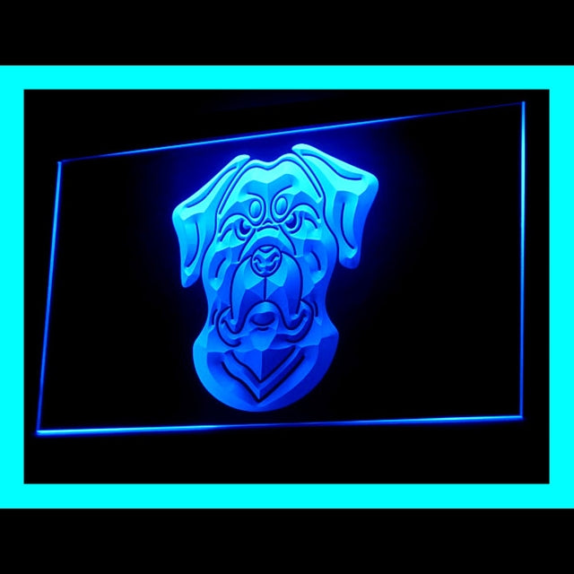 210188 Rottweiler Pets Shop Store Home Decor Open Display illuminated Night Light Neon Sign 16 Color By Remote