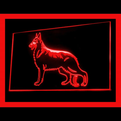 210189 Belgian Shepherd Tervern Pets Shop Home Decor Open Display illuminated Night Light Neon Sign 16 Color By Remote