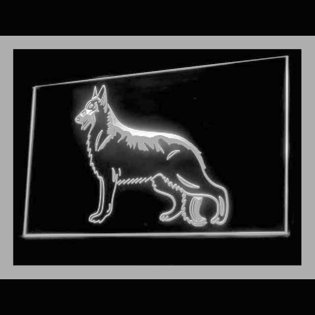 210189 Belgian Shepherd Tervern Pets Shop Home Decor Open Display illuminated Night Light Neon Sign 16 Color By Remote