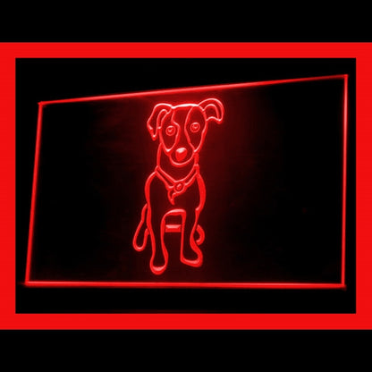 210191 Jack Russell Terrier Pets Shop Store Home Decor Open Display illuminated Night Light Neon Sign 16 Color By Remote
