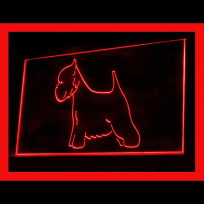 210192 Airedale Terrier Pets Shop Store Home Decor Open Display illuminated Night Light Neon Sign 16 Color By Remote