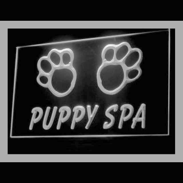210196 Puppy Spa Pets Shop Store Home Decor Open Display illuminated Night Light Neon Sign 16 Color By Remote