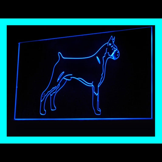 210198 Boxer Dog Pets Shop Store Home Decor Open Display illuminated Night Light Neon Sign 16 Color By Remote