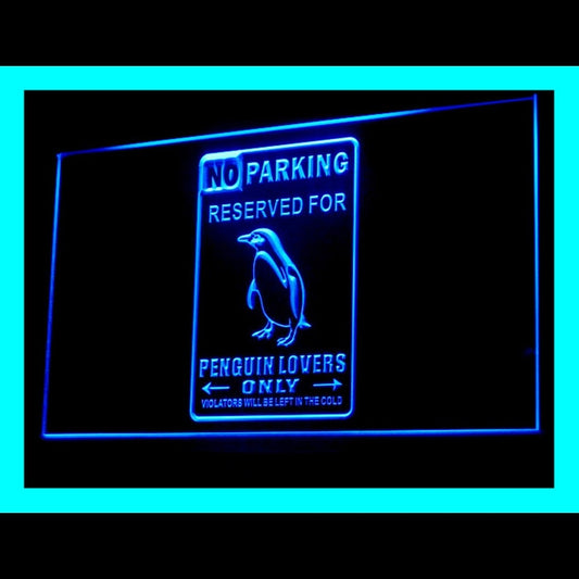 210211 No Parking Penguin Pets Shop Home Decor Open Display illuminated Night Light Neon Sign 16 Color By Remote