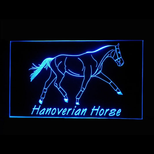 210238 Hanoverian Horse Home Decor Shop Store Home Decor Open Display illuminated Night Light Neon Sign 16 Color By Remote