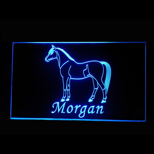 210240 Morgan Horse Home Decor Shop Store Home Decor Open Display illuminated Night Light Neon Sign 16 Color By Remote