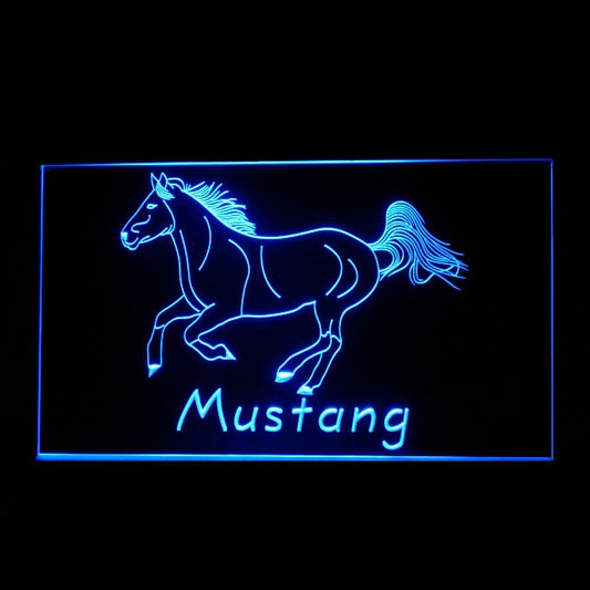 210241 Mustang Horse Home Decor Shop Store Home Decor Open Display illuminated Night Light Neon Sign 16 Color By Remote