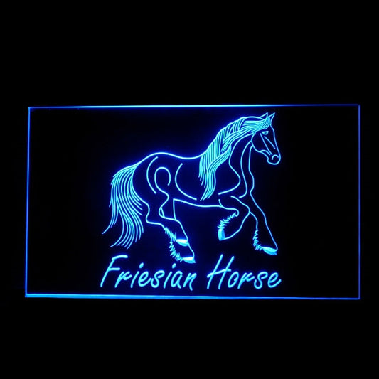 210244 Friesian Horse Home Decor Shop Store Home Decor Open Display illuminated Night Light Neon Sign 16 Color By Remote