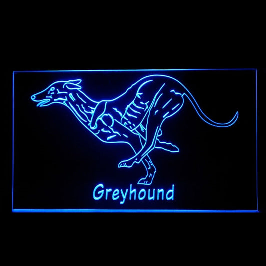 210245 Greyhound Pets Shop Store Home Decor Open Display illuminated Night Light Neon Sign 16 Color By Remote