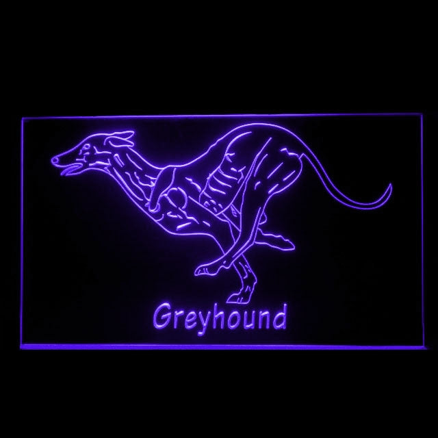 210245 Greyhound Pets Shop Store Home Decor Open Display illuminated Night Light Neon Sign 16 Color By Remote