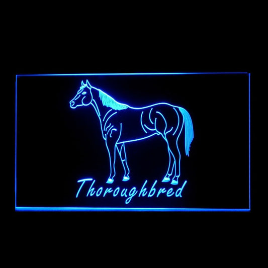 210246 Thoroughbred Horse Home Decor Shop Store Home Decor Open Display illuminated Night Light Neon Sign 16 Color By Remote