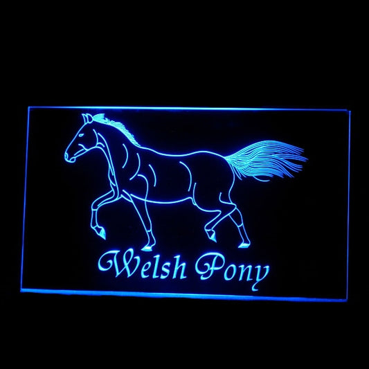 210248 Welsh Pony Horse Home Decor Shop Store Home Decor Open Display illuminated Night Light Neon Sign 16 Color By Remote