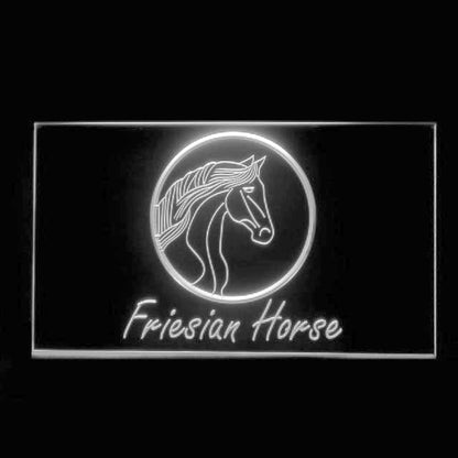 210257 Friesian Horse Home Decor Shop Store Home Decor Open Display illuminated Night Light Neon Sign 16 Color By Remote