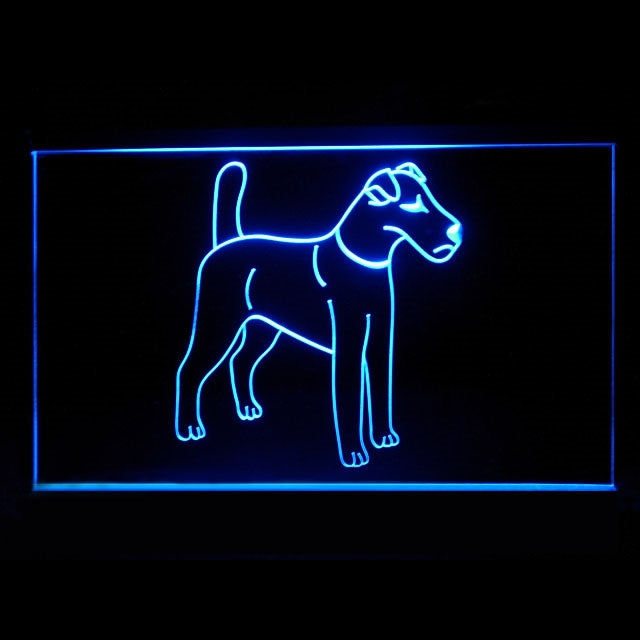 210260 Kerry Blue Terrier Pets Shop Store Home Decor Open Display illuminated Night Light Neon Sign 16 Color By Remote