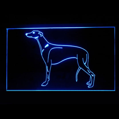 210261 Greyhound Pets Shop Store Home Decor Open Display illuminated Night Light Neon Sign 16 Color By Remote