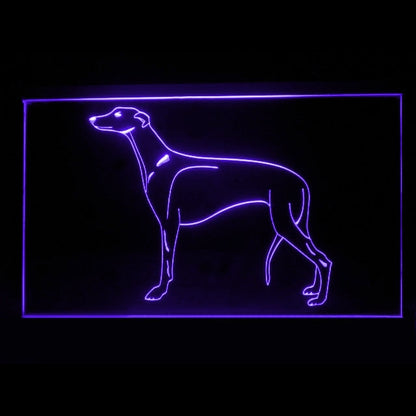 210261 Greyhound Pets Shop Store Home Decor Open Display illuminated Night Light Neon Sign 16 Color By Remote