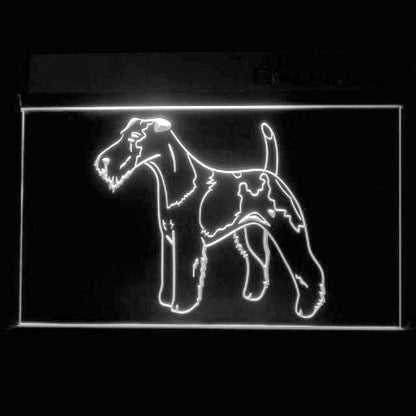 210263 Fox Terrier Pets Shop Store Home Decor Open Display illuminated Night Light Neon Sign 16 Color By Remote