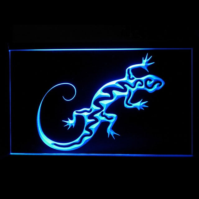 210264 Gecko Lizard Bar Pub Home Decor Shop Home Decor Open Display illuminated Night Light Neon Sign 16 Color By Remote