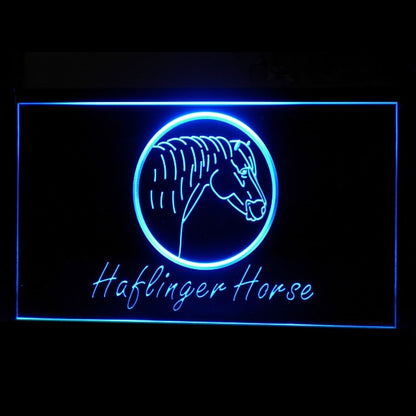 210266 Haflinger Horse Home Decor Shop Store Home Decor Open Display illuminated Night Light Neon Sign 16 Color By Remote