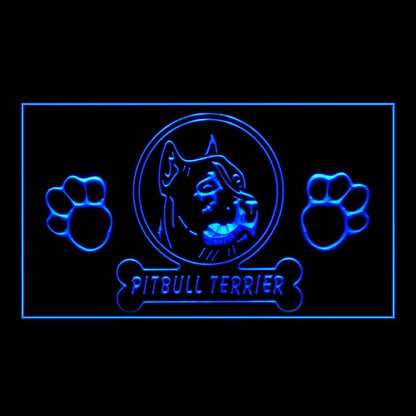 210268 Pitbull Terrier Pets Shop Store Home Decor Open Display illuminated Night Light Neon Sign 16 Color By Remote