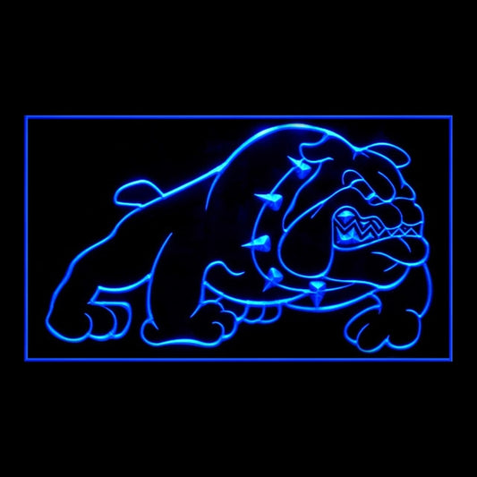 210270 English Bulldog Pets Shop Store Home Decor Open Display illuminated Night Light Neon Sign 16 Color By Remote