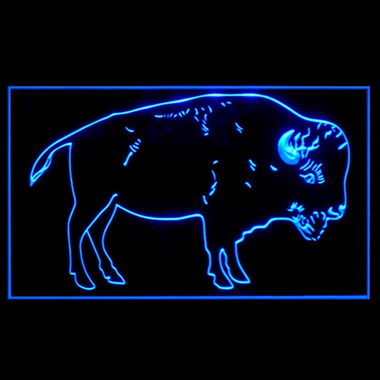 210274 Buffalo American Hunting Sports Shop Store Home Decor Open Display illuminated Night Light Neon Sign 16 Color By Remote