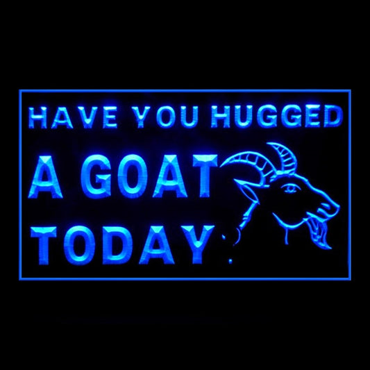 210276 Have You Hugged a Goal Today Shop Store Home Decor Open Display illuminated Night Light Neon Sign 16 Color By Remote