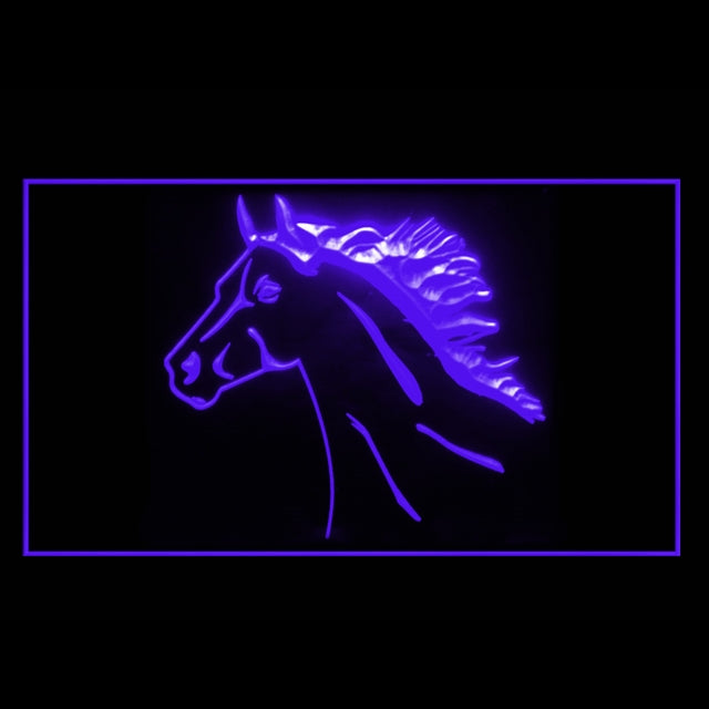 210278 Arabian Spanish Mustang Horse Home Decor Shop Home Decor Open Display illuminated Night Light Neon Sign 16 Color By Remote