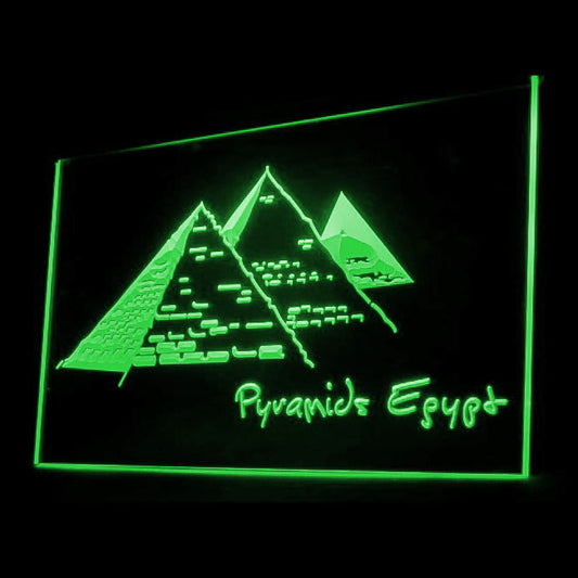 220003 Pyramid Egypt Shop Home Decor Open Display illuminated Night Light Neon Sign 16 Color By Remote