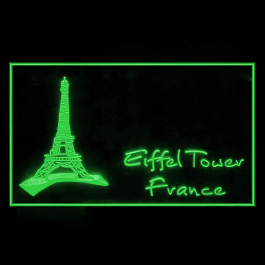 220004 Eiffel Tower Paris Shop Home Decor Open Display illuminated Night Light Neon Sign 16 Color By Remote