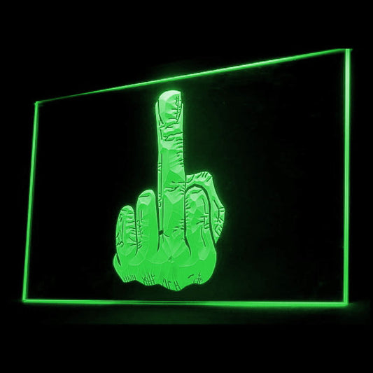220007 Finger Back Off Man Cave Shop Home Decor Open Display illuminated Night Light Neon Sign 16 Color By Remote