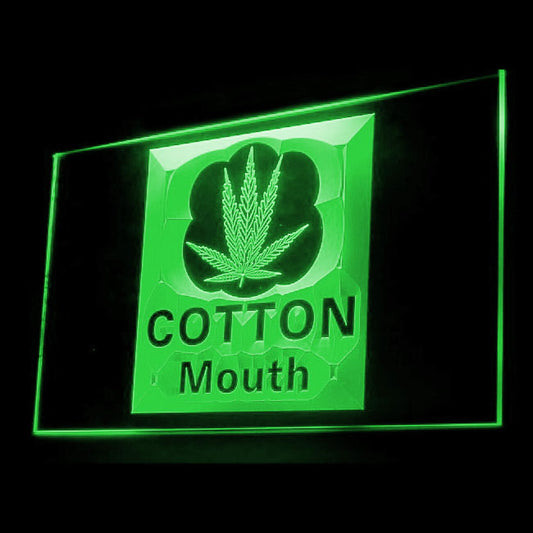220036 Cotton Mouth Marijuana High Life Store Shop Home Decor Open Display illuminated Night Light Neon Sign 16 Color By Remote