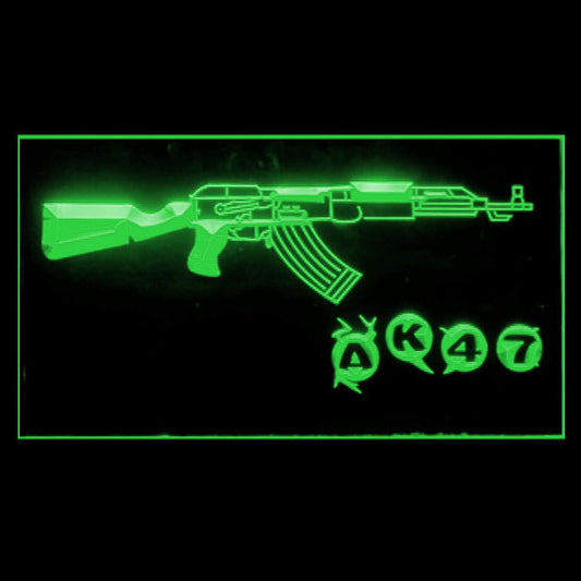 220047 AK47 Kalashnikov Shop Home Decor Open Display illuminated Night Light Neon Sign 16 Color By Remote