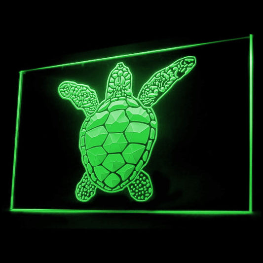 220050 Sea Turtle Home Decor Diving Shop Open Home Decor Open Display illuminated Night Light Neon Sign 16 Color By Remote