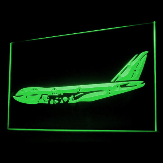 220054 Aeroplane Model Toys Shop Open Home Decor Open Display illuminated Night Light Neon Sign 16 Color By Remote