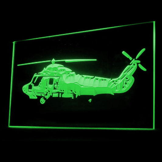 220056 Helicopter Air Force Model Toys Shop Open Home Decor Open Display illuminated Night Light Neon Sign 16 Color By Remote