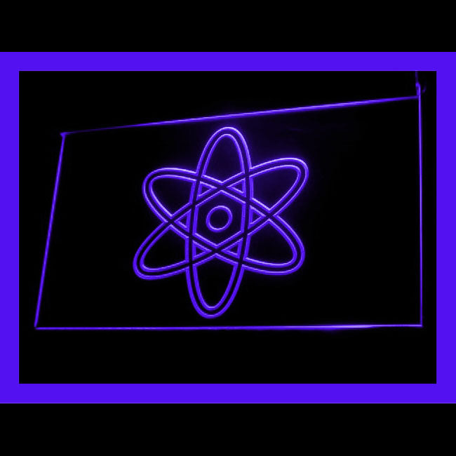 220062 Science Nuclear Glow Chemistry Atomic Home Decor Open Display illuminated Night Light Neon Sign 16 Color By Remote