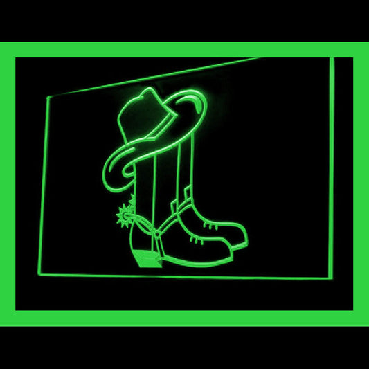 220066 Cowboy Shoes Shop Store Home Decor Open Display illuminated Night Light Neon Sign 16 Color By Remote