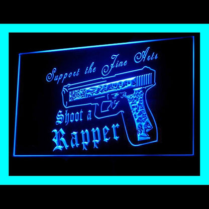 220086 Shoot A Rapper Home Decor Open Display illuminated Night Light Neon Sign 16 Color By Remote