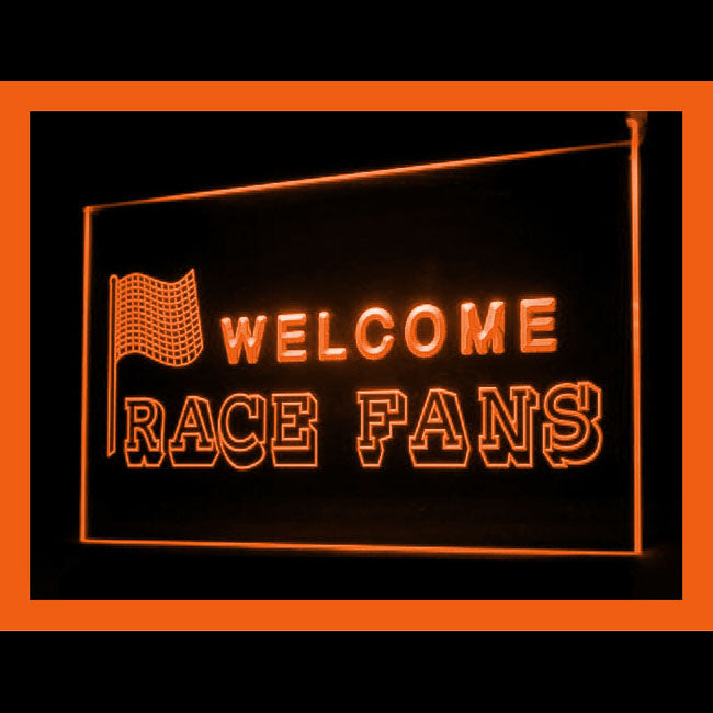 220090 Welcome Race Fans Home Decor Toys Shop Home Decor Open Display illuminated Night Light Neon Sign 16 Color By Remote
