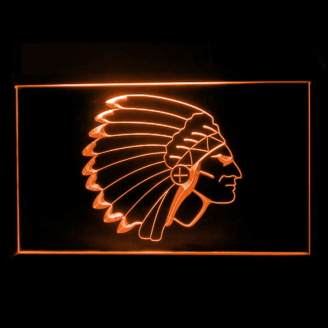 220096 Indian Chief Home Decor Open Display illuminated Night Light Neon Sign 16 Color By Remote