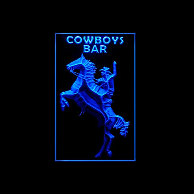 220101 Cowboy Bar Texas Western Rodeo Shop Home Decor Open Display illuminated Night Light Neon Sign 16 Color By Remote