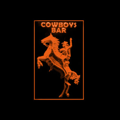 220101 Cowboy Bar Texas Western Rodeo Shop Home Decor Open Display illuminated Night Light Neon Sign 16 Color By Remote