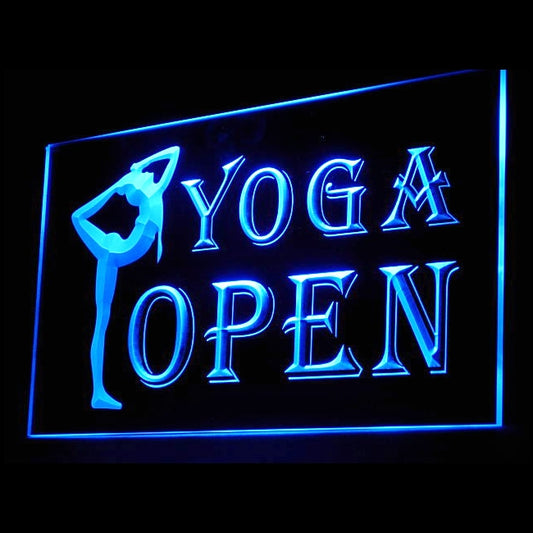 230005 Yoga Store Shop Home Decor Open Display illuminated Night Light Neon Sign 16 Color By Remote