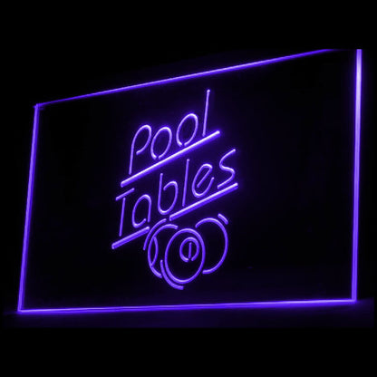 230007 Pool Tables Billiard Game Room Shop Home Decor Open Display illuminated Night Light Neon Sign 16 Color By Remote