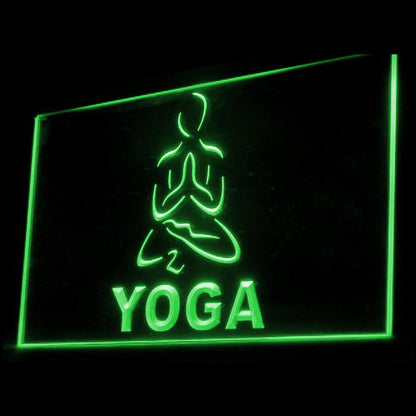 230009 Yoga Store Shop Home Decor Open Display illuminated Night Light Neon Sign 16 Color By Remote